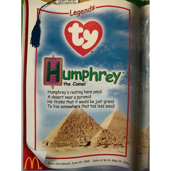 TY McDonalds Teenie Beanie Babies 2000 Humphrey The Camel 4" Plush Toy NIB 2000 - Picture 3 of 4